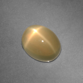 2.73 ct Cream Star Moonstone Stone, Natural Star Moonstone in Oval Cabochon Shape for Sale