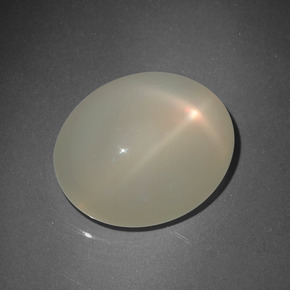 Star Moonstone Gemstone in 21.8 x 18.1 mm Size for Sale, Star Moonstone Stone in Cream Color