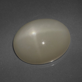 14.83 ct Yellow Star Moonstone Stone, Natural Star Moonstone in Oval Cabochon Shape for Sale