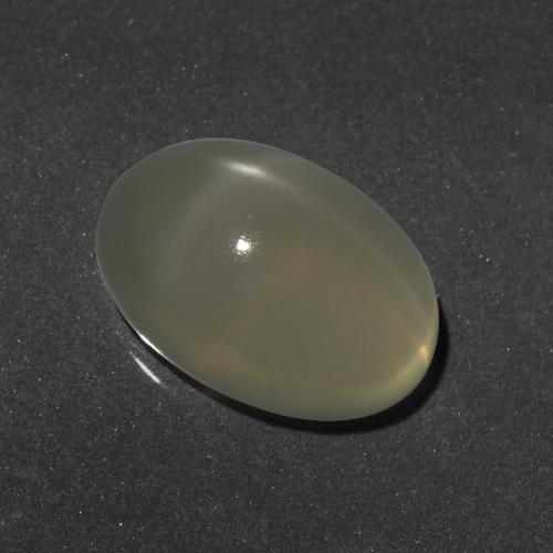 Warm White Star Moonstone Gem - 6.8ct Oval Cabochon (ID: 418087)