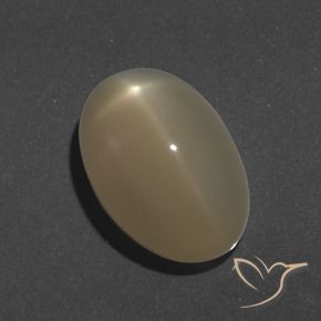 9.46 ct Orange Star Moonstone Stone, Natural Star Moonstone in Oval Cabochon Shape for Sale