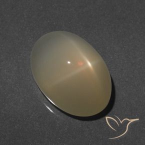 Star Moonstone Gemstone in 15.6 x 10.8 mm Size for Sale, Star Moonstone Stone in Light Yellow Color