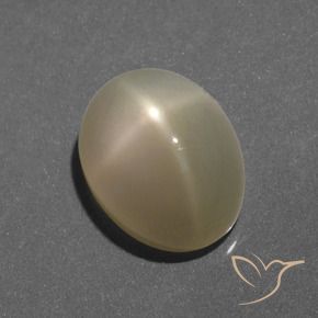 6.35 ct Golden Star Moonstone Stone, Natural Star Moonstone in Oval Cabochon Shape for Sale