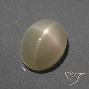 Star Moonstone Gemstone in 12 x 10 mm (calibrated) Size for Sale, Star Moonstone Stone in Light Yellow Color