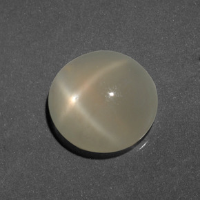 6.14 ct Golden Star Moonstone Stone, Natural Star Moonstone in Round Cabochon Shape for Sale