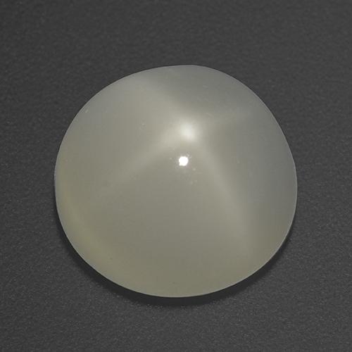 Warm White Звездчатый Лунный Камень Камень - 5.9ct Круглый Кабошон (ID: 418108)