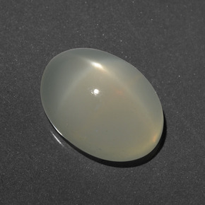 Warm White Star Moonstone Gem - 7.6ct Oval Cabochon (ID: 418121)