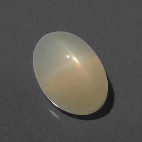 Orange Yellow Star Moonstone Gem - 8.9ct Oval Cabochon (ID: 418124)