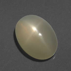 8.06 ct Yellow Star Moonstone Stone, Natural Star Moonstone in Oval Cabochon Shape for Sale