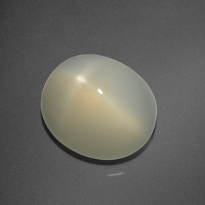 6.63 ct Yellow Star Moonstone Stone, Natural Star Moonstone in Oval Cabochon Shape for Sale