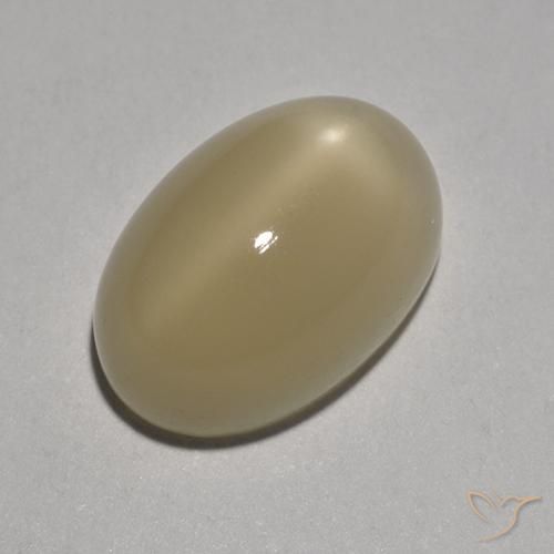 5.38 ct Brown Star Moonstone Stone, Natural Star Moonstone in Oval Cabochon Shape for Sale