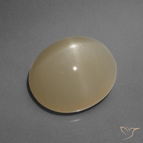 6.05ct Natural Medium-Dark Orange Star Moonstone, Oval, Translucent