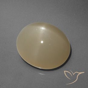 6.05 ct Orange Star Moonstone Stone, Natural Star Moonstone in Oval Cabochon Shape for Sale