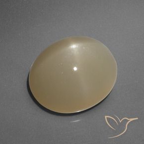 Star Moonstone Gemstone in 12 x 10 mm (calibrated) Size for Sale, Star Moonstone Stone in Medium-Dark Orange Color