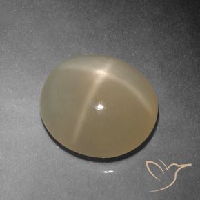5.16 ct Orange Star Moonstone Stone, Natural Star Moonstone in Oval Cabochon Shape for Sale