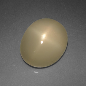 Star Moonstone Gemstone in 12 x 10 mm (calibrated) Size for Sale, Star Moonstone Stone in Cream Color