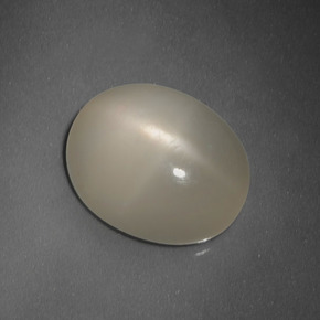 5.21 ct Yellow Star Moonstone Stone, Natural Star Moonstone in Oval Cabochon Shape for Sale