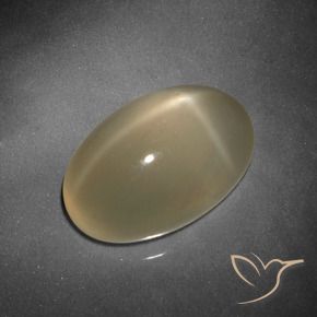 9.25 ct Brown Star Moonstone Stone, Natural Star Moonstone in Oval Cabochon Shape for Sale