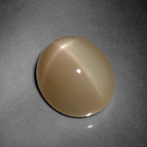 10.13 ct Orange Star Moonstone Stone, Natural Star Moonstone in Oval Cabochon Shape for Sale