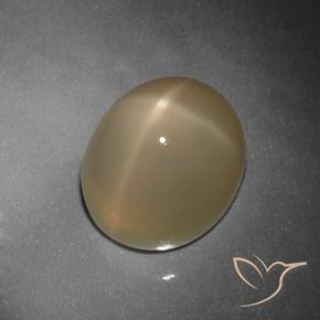 10.80 ct Orange Star Moonstone Stone, Natural Star Moonstone in Oval Cabochon Shape for Sale