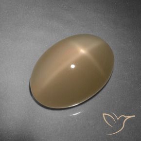 9.26 ct Orange Star Moonstone Stone, Natural Star Moonstone in Oval Cabochon Shape for Sale