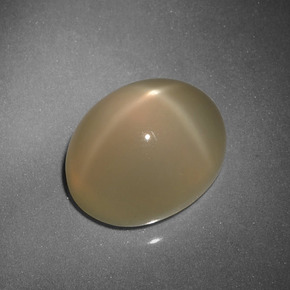 9.30 ct Orange Star Moonstone Stone, Natural Star Moonstone in Oval Cabochon Shape for Sale