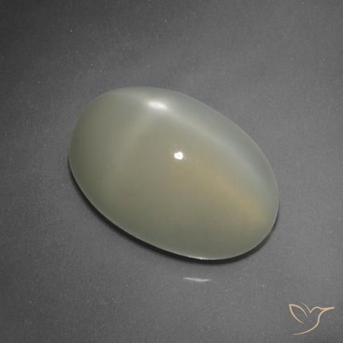 7.47ct Natural Light Yellow Star Moonstone, Oval, Translucent