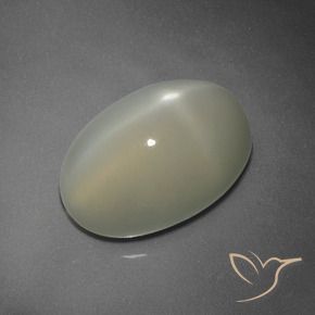 7.47 ct Yellow Star Moonstone Stone, Natural Star Moonstone in Oval Cabochon Shape for Sale