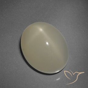 7.55 ct Brown Star Moonstone Stone, Natural Star Moonstone in Oval Cabochon Shape for Sale