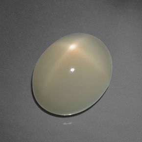 7.26 ct Brown Star Moonstone Stone, Natural Star Moonstone in Oval Cabochon Shape for Sale