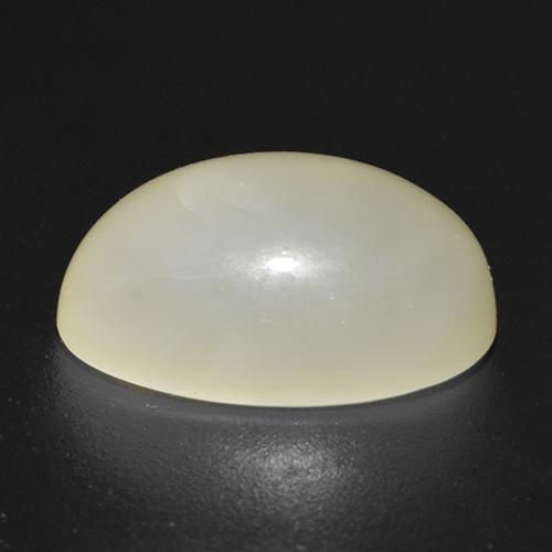 Star Moonstone Gemstone in 13.7 x 9.1 mm Size for Sale, Star Moonstone Stone in Cream White Color