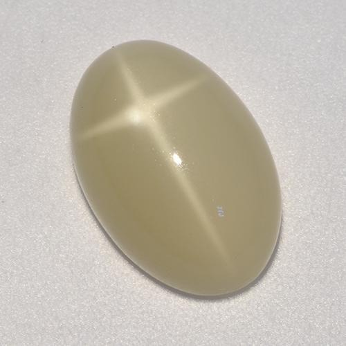 Earthy Brown Star Moonstone Gem - 5.2ct Oval Cabochon (ID: 418535)