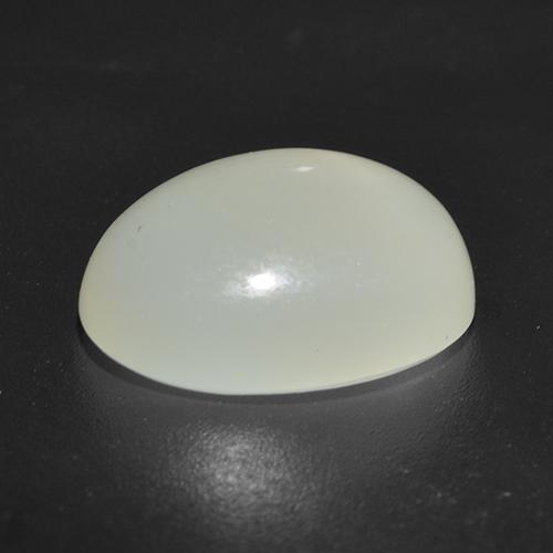 Star Moonstone Gemstone in 12.3 x 9.6 mm Size for Sale, Star Moonstone Stone in Pearl White Color
