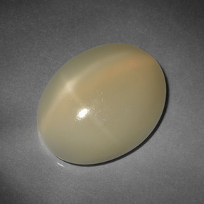 Light Tortilla Brown Star Moonstone Gem - 13ct Oval Cabochon (ID: 418542)