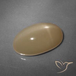 Star Moonstone Gemstone in 17.6 x 10.3 mm Size for Sale, Star Moonstone Stone in Cantaloupe Orange Color