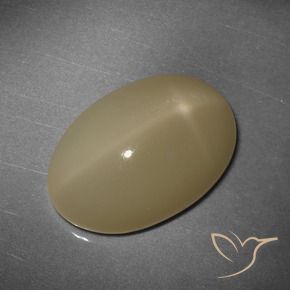 Star Moonstone Gemstone in 18.2 x 12.4 mm Size for Sale, Star Moonstone Stone in Medium-Dark Orange Color