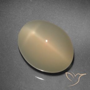 Star Moonstone Gemstone in 15.1 x 11.9 mm Size for Sale, Star Moonstone Stone in Pale Brown Color