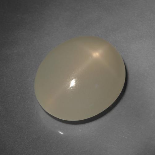 Pierre de Lune Étoilé Brun oval cabochon 12,8 ct de l'Inde, dimension 16,3 x 13,9mm, pierre gemme naturelle Non traité, pureté Translucide, 1 pièce Pierre de Lune Étoilé de couleur Marron clair, dureté Mohs de 6 à 6.5, Photo A