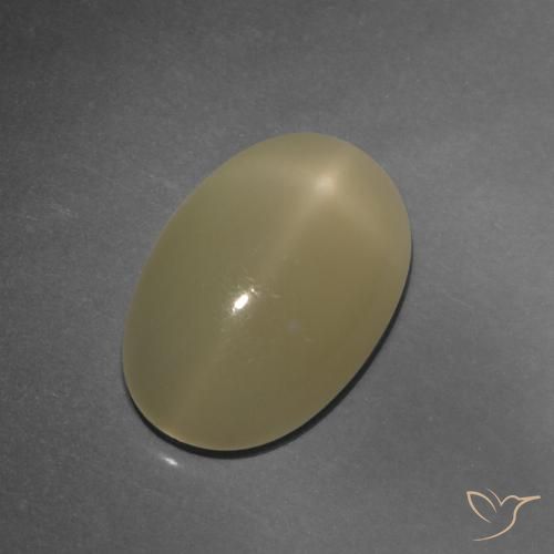 Pierre de Lune Étoilé Ovale en damier des États-Unis 4,86 ct, dimension 13,7 x 8,9mm, pureté Translucide, pierre gemme naturelle Non traité, 1 pièce Pierre de Lune Étoilé de couleur Brun tortilla léger, dureté Mohs de 6 à 6.5, Photo A