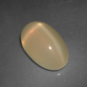 4.95 ct Golden Star Moonstone Stone, Natural Star Moonstone in Oval Cabochon Shape for Sale