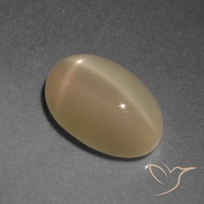 4.67 ct Orange Star Moonstone Stone, Natural Star Moonstone in Oval Cabochon Shape for Sale