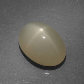 7.22 ct Brown Star Moonstone Stone, Natural Star Moonstone in Oval Cabochon Shape for Sale