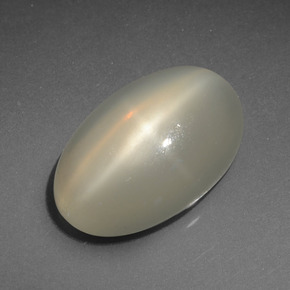 Star Moonstone Gemstone in 16.5 x 10.5 mm Size for Sale, Star Moonstone Stone in Cream Color