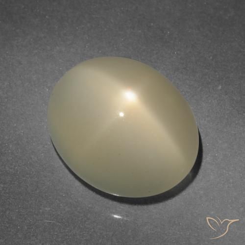 7.89 ct Brown Star Moonstone Stone, Natural Star Moonstone in Oval Cabochon Shape for Sale