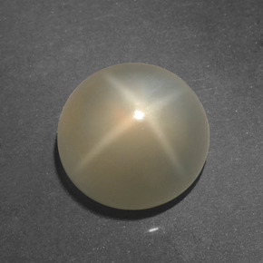 Star Moonstone Gemstone in 10 mm (calibrated) Size for Sale, Star Moonstone Stone in Cream Color