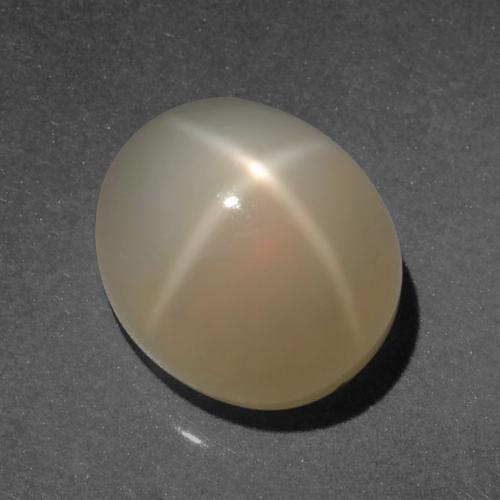 Light Coffee Brown Sternmondstein Edelstein - 7.4ct Oval Cabochon (ID: 418729)