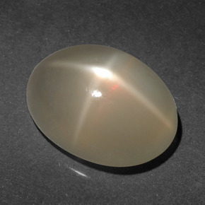 6.65 ct Cream Star Moonstone Gemstone, Star Moonstone Gem in Oval Cabochon Shape for Sale.