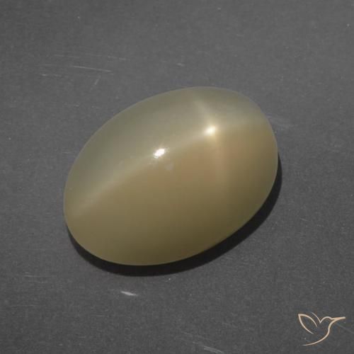 7.14ct Natural Light Brown Star Moonstone, Oval, Translucent