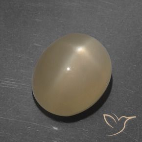Star Moonstone Gemstone in 12 x 10 mm (calibrated) Size for Sale, Star Moonstone Stone in Medium-Dark Orange Color