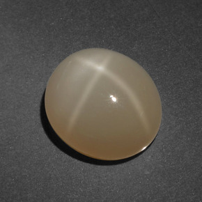 4.80 ct Orange Star Moonstone Stone, Natural Star Moonstone in Oval Cabochon Shape for Sale